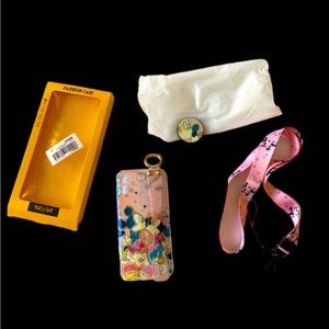 Minnie Mickey Pink iphone 12 Phone‎ Case With Accessories